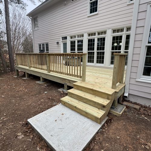 Deck building in Alpharetta, Georgia
