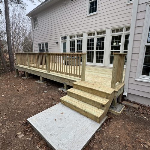 Deck building in Alpharetta, Georgia