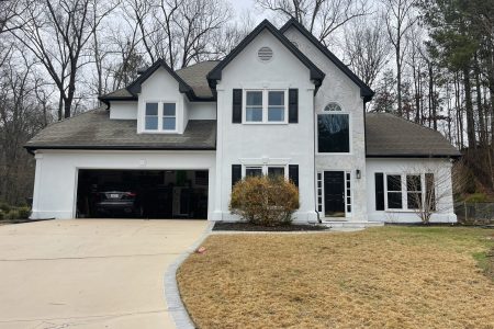 painted home with new windows in Alpharetta